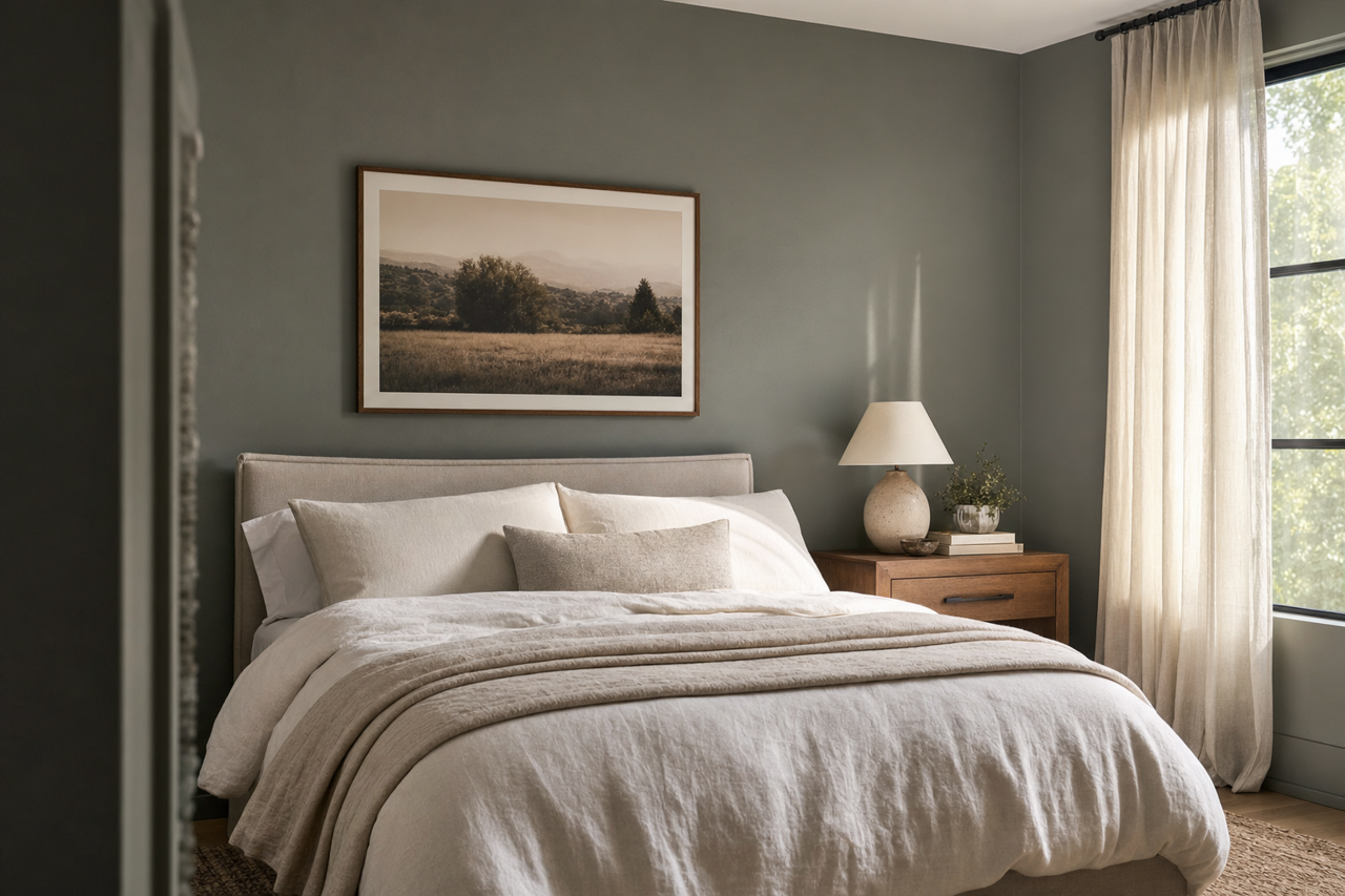 Quaking Bog by Valspar on interiors