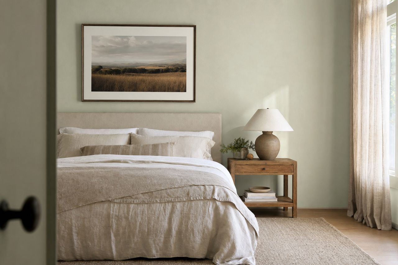 Sparkling Sage by Valspar on interiors