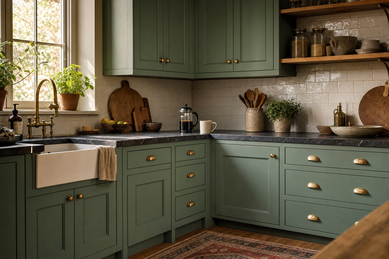 Hanging Vine by Valspar on cabinets