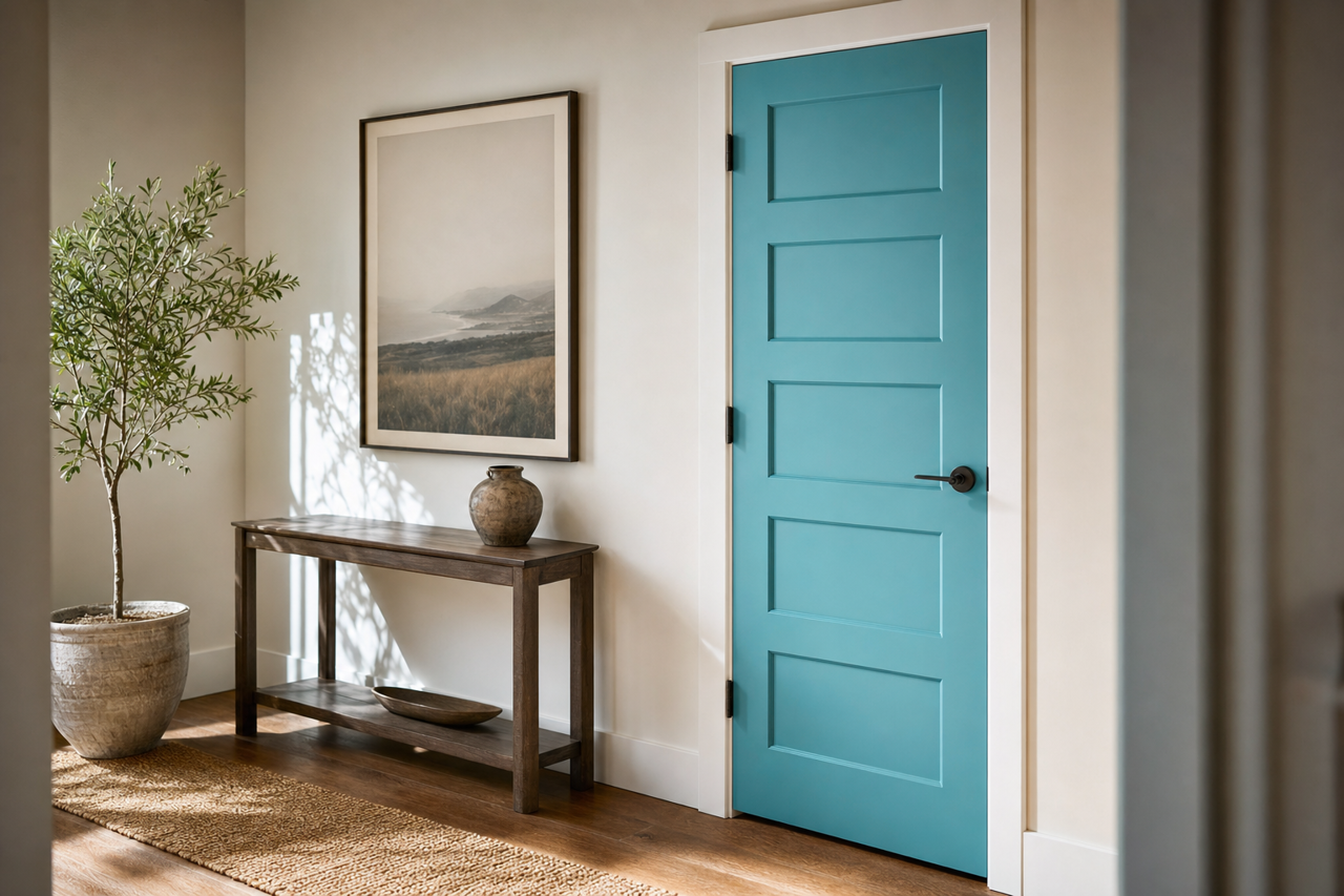 Sea Exposure by Valspar on interior-doors