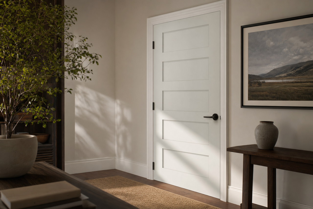 Comet Dust by Valspar on interior-doors