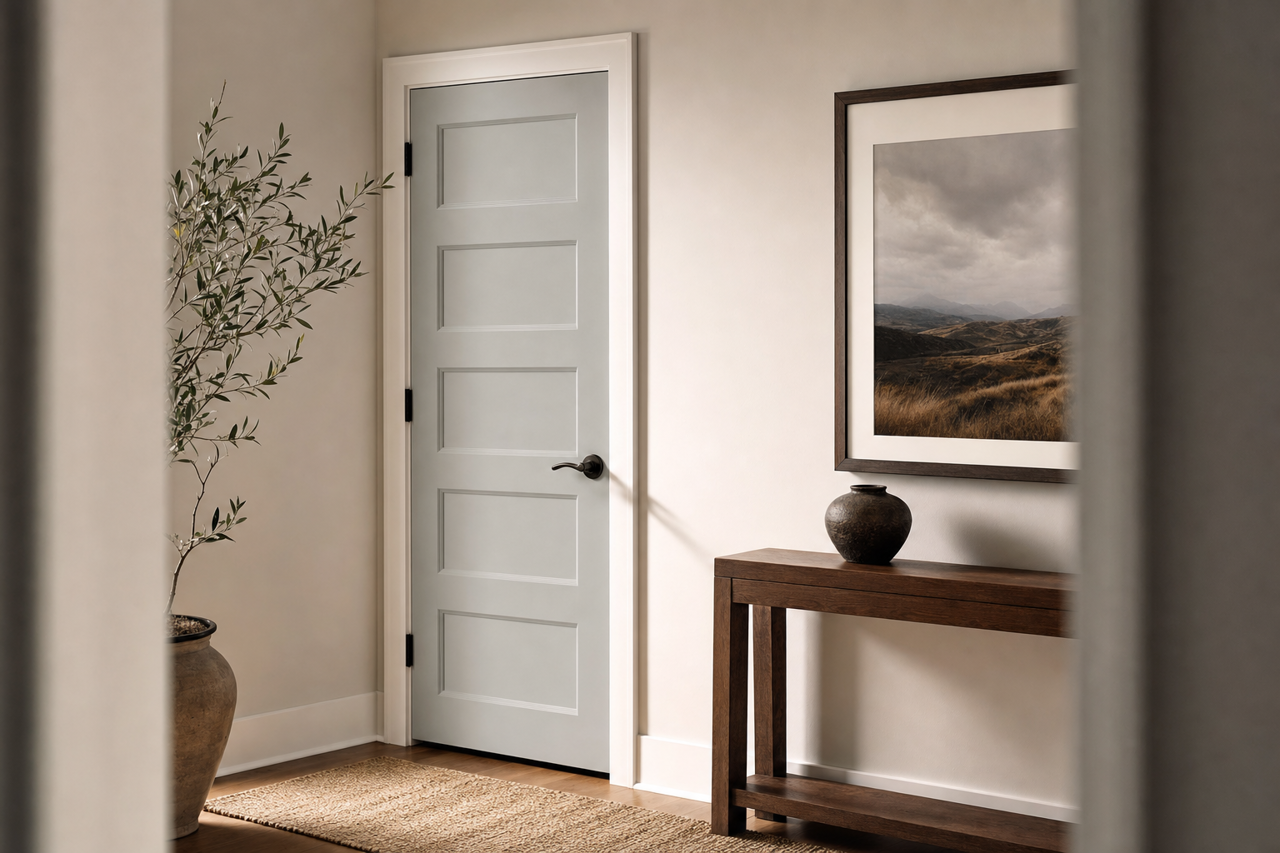 Granite Dust by Valspar on interior-doors