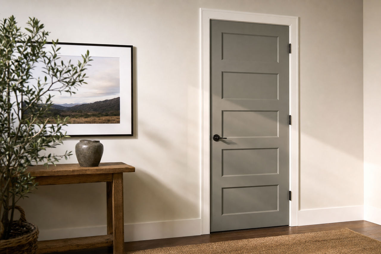 Porcelain Shale by Valspar on interior-doors
