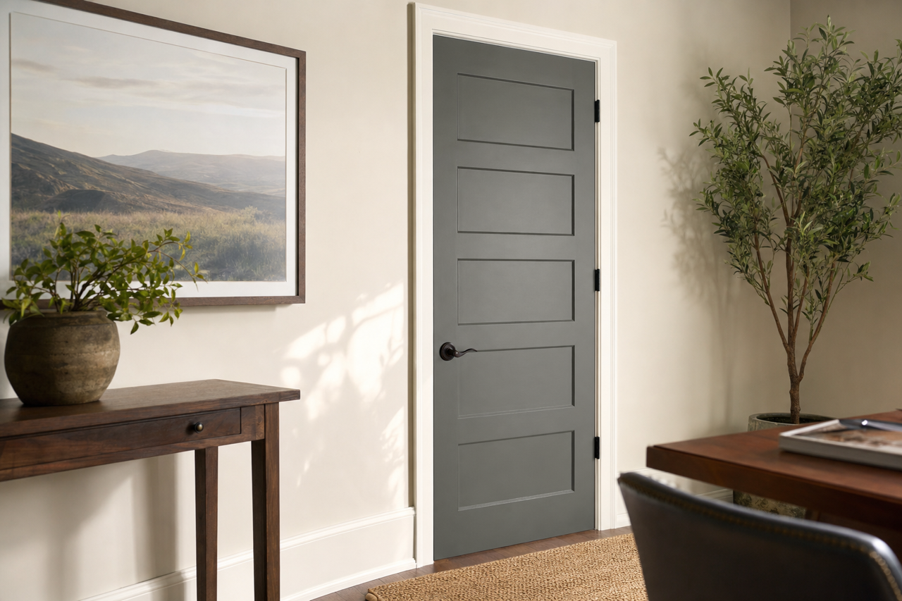Sable Evening by Valspar on interior-doors