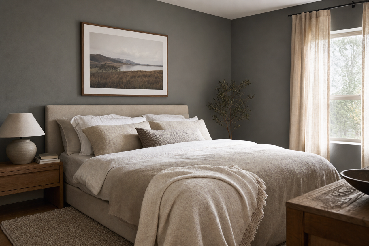 Sable Evening by Valspar on interiors