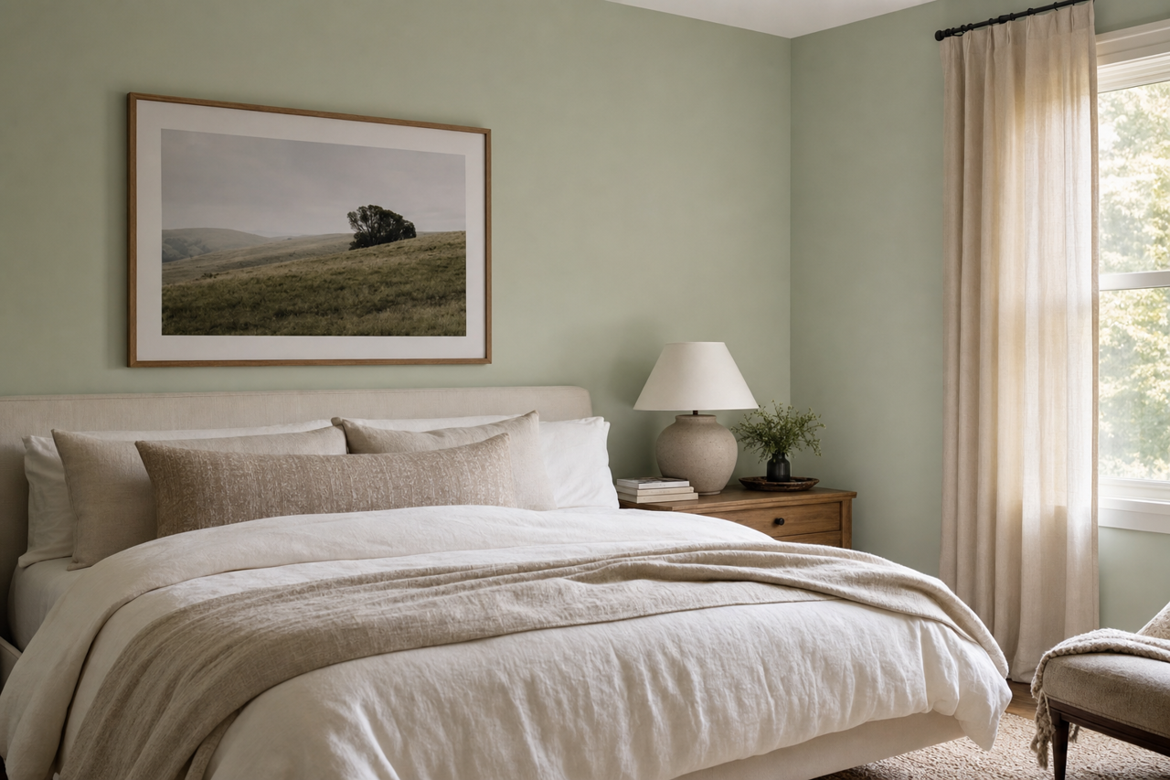 Wedding Mint by Valspar on interiors