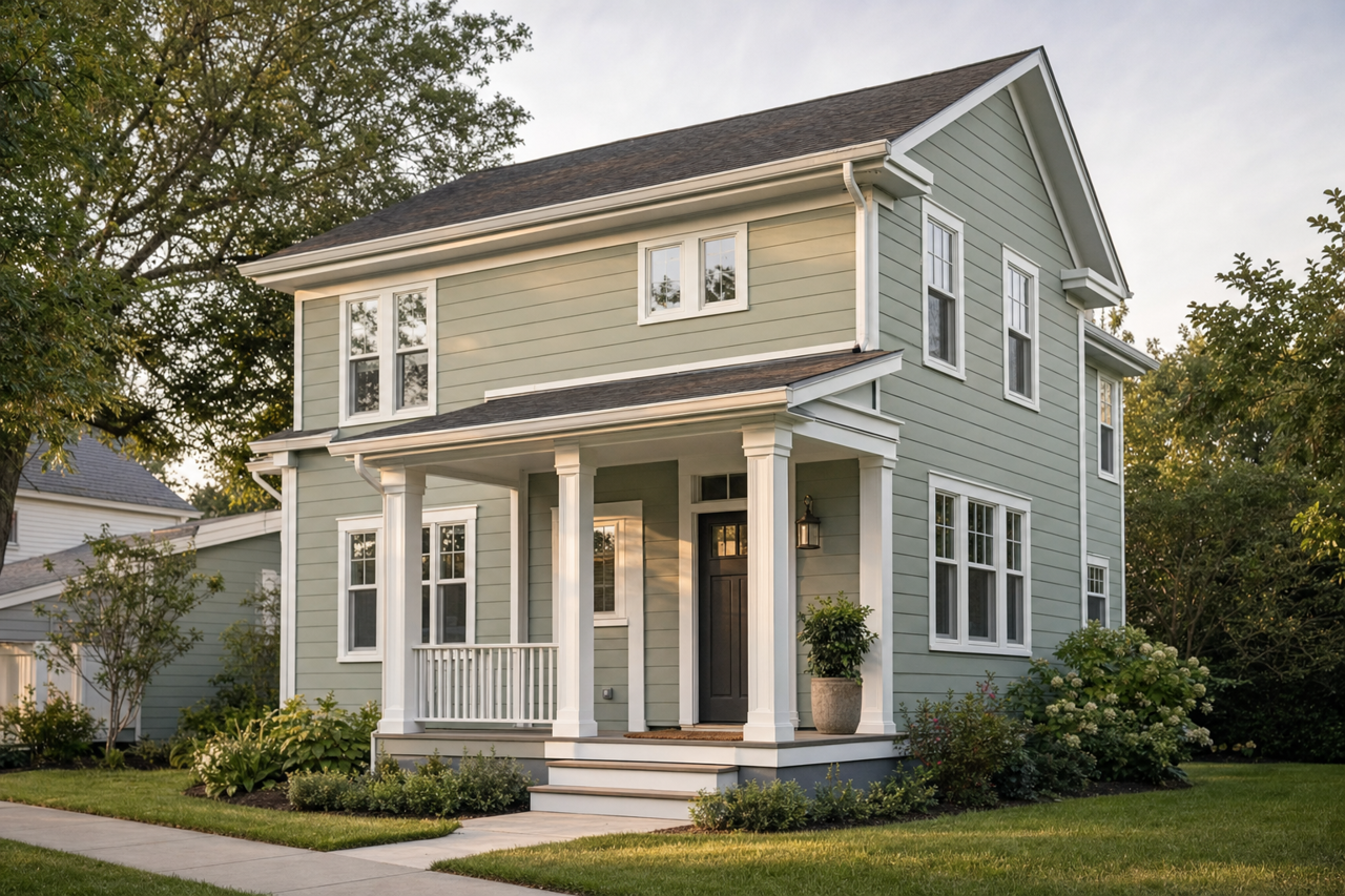 Irish Paddock by Valspar on exterior