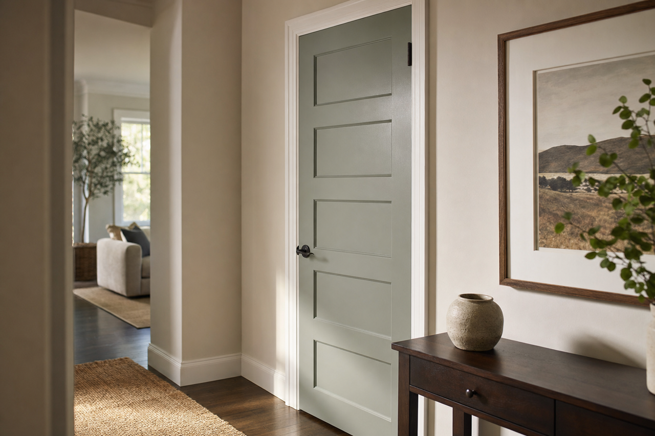 Ginkgo Tree by Valspar on interior-doors
