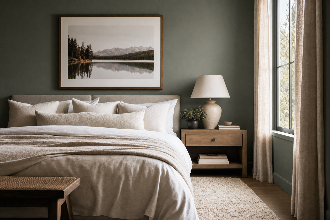 Treeline by Valspar on interiors