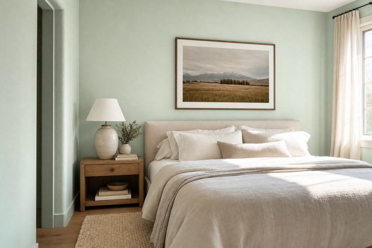 Aloe Vera by Valspar on interiors