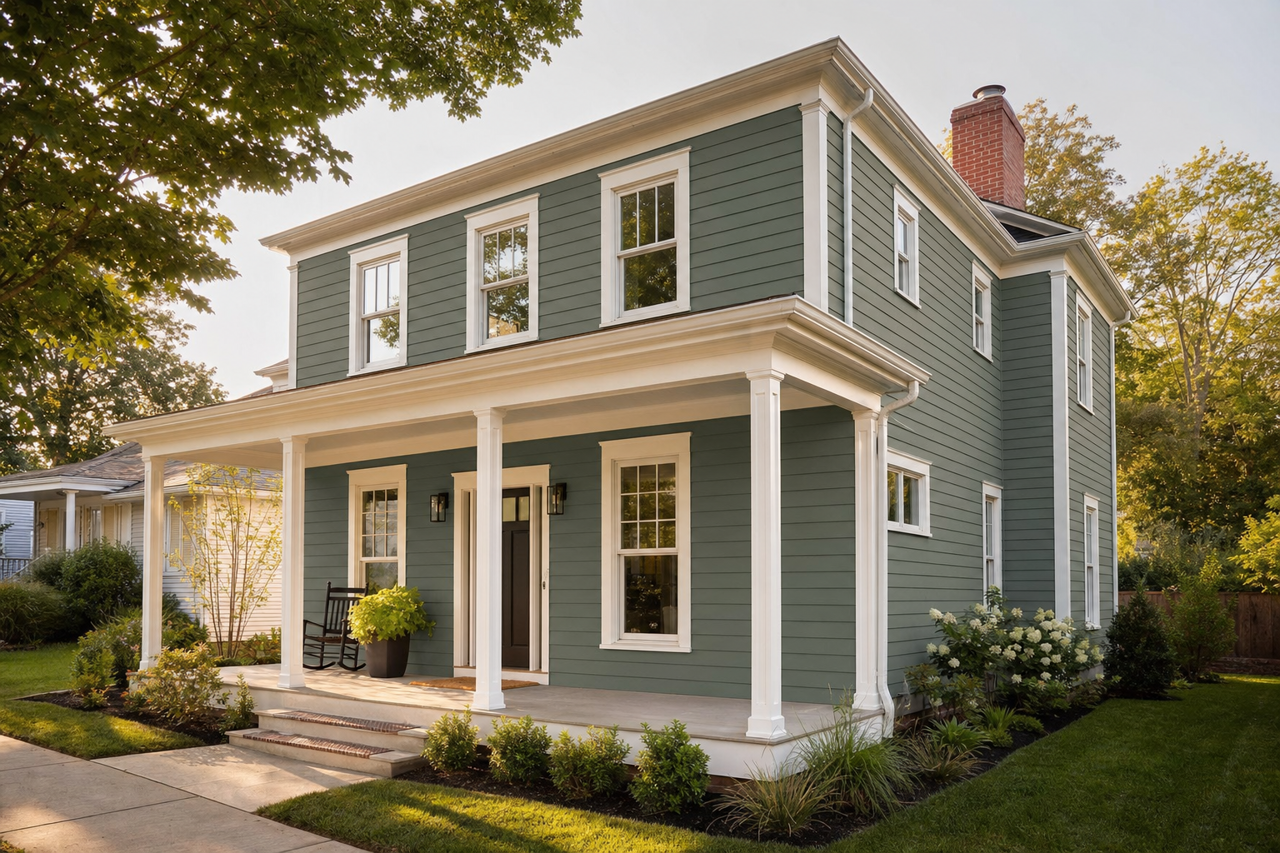 Alpine Top by Valspar on exterior