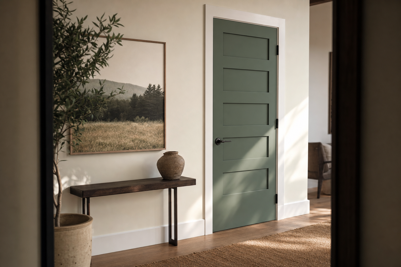 Alpine Top by Valspar on interior-doors
