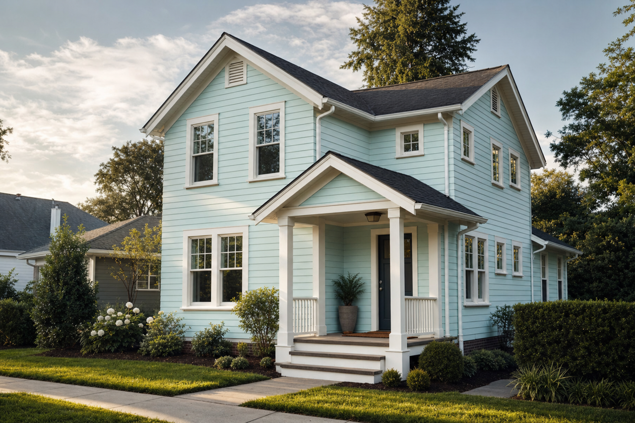 Sea Breath by Valspar on exterior