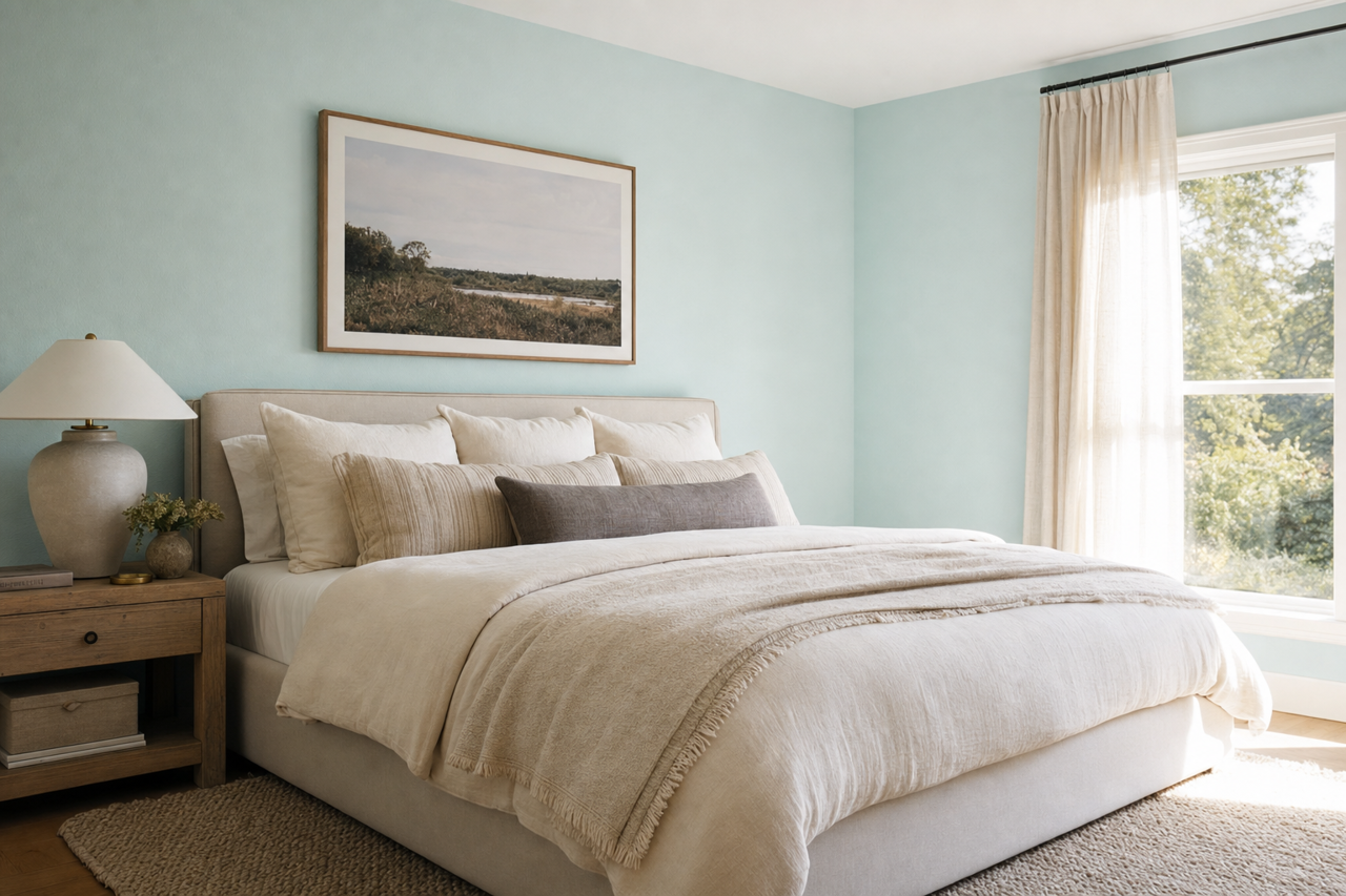 Sea Breath by Valspar on interiors