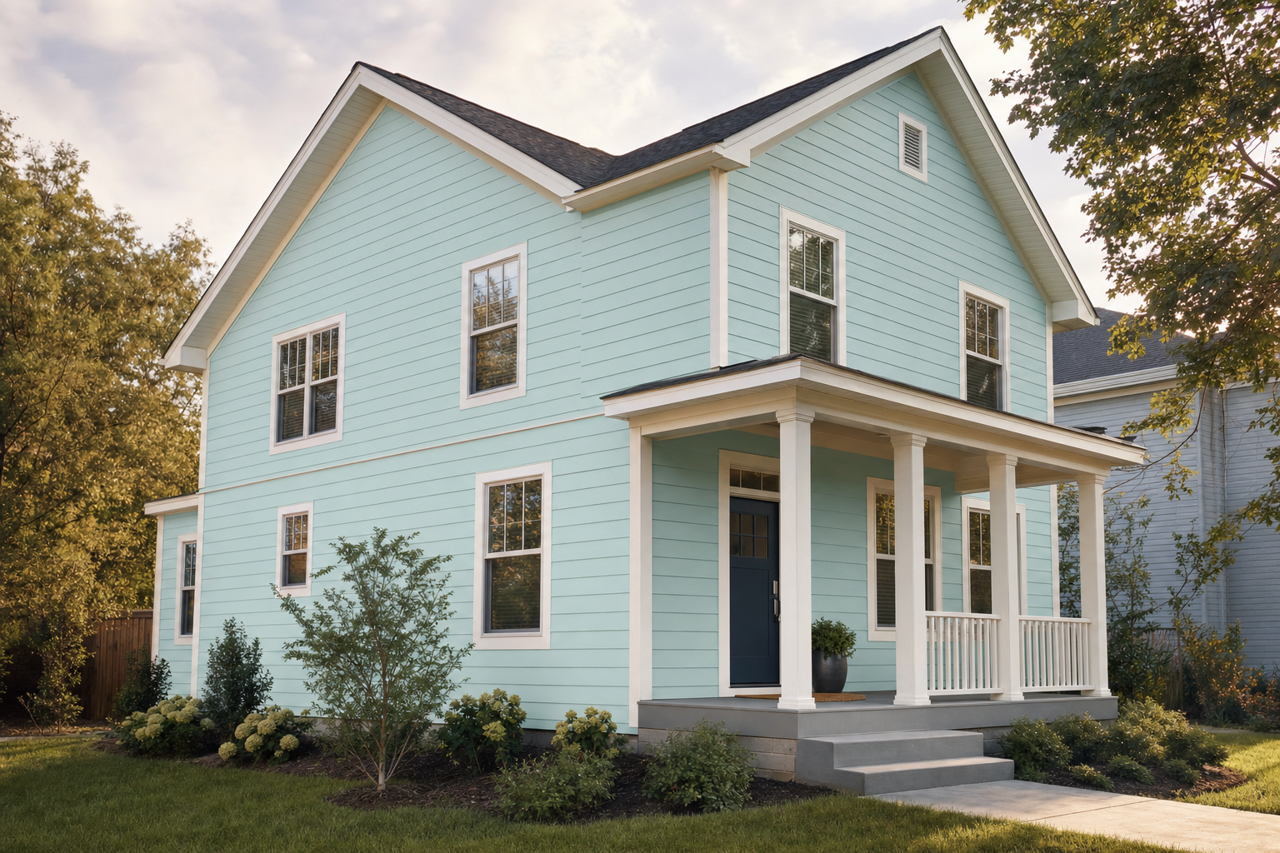 Crystal Aqua by Valspar on exterior