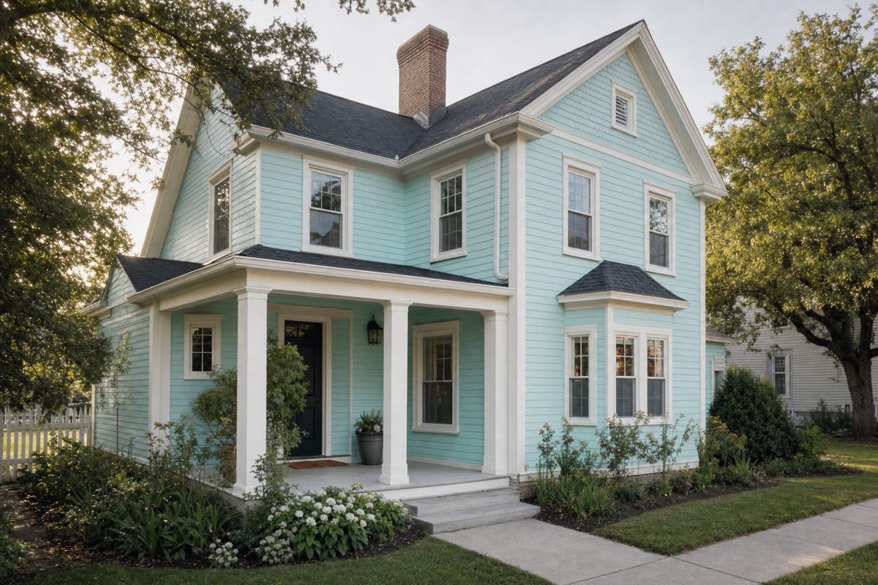 Frosty by Valspar on exterior