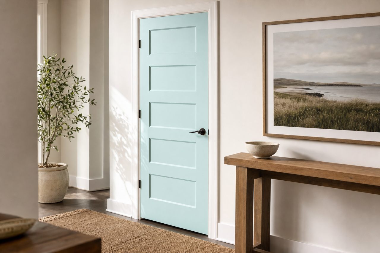 Frosty by Valspar on interior-doors