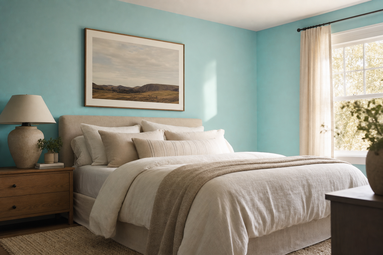 Sea Wave by Valspar on interiors