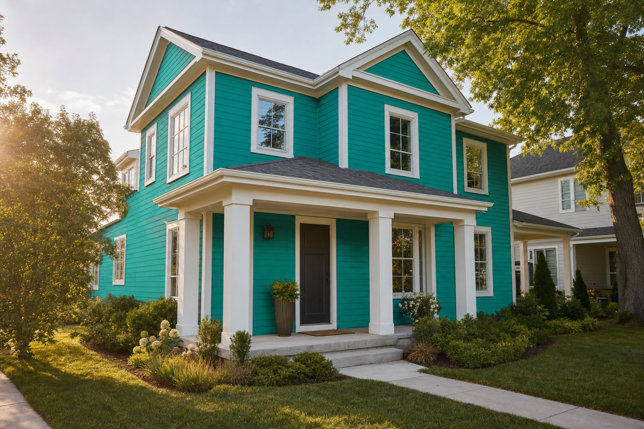 Tropical Hideaway by Valspar on exterior