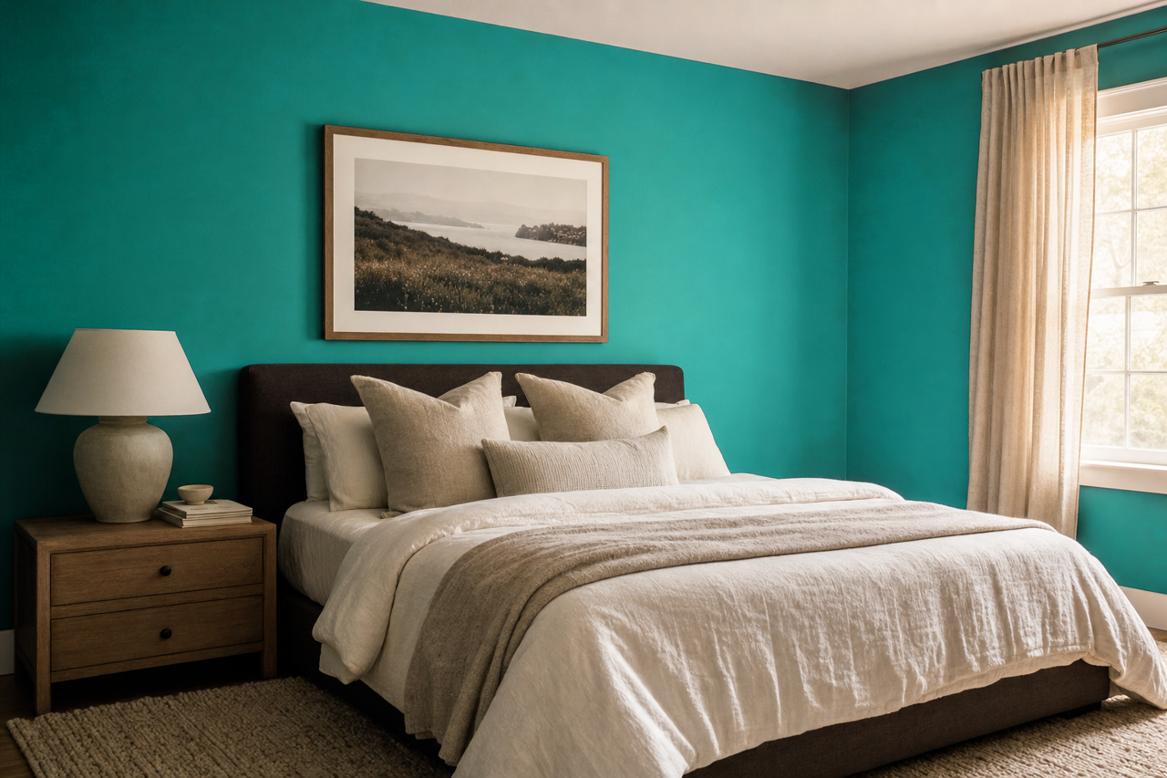 Tropical Hideaway by Valspar on interiors