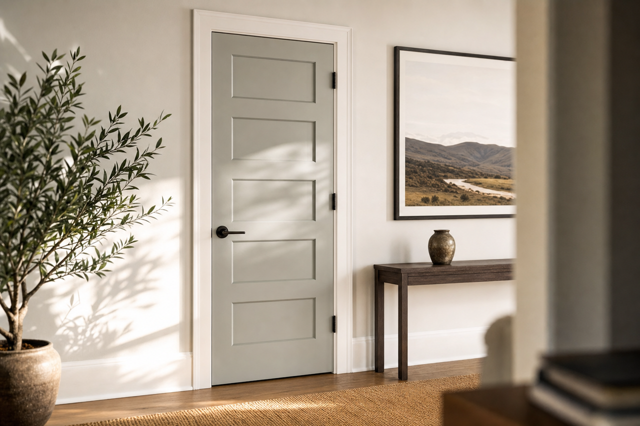 Coastal Jetty by Valspar on interior-doors