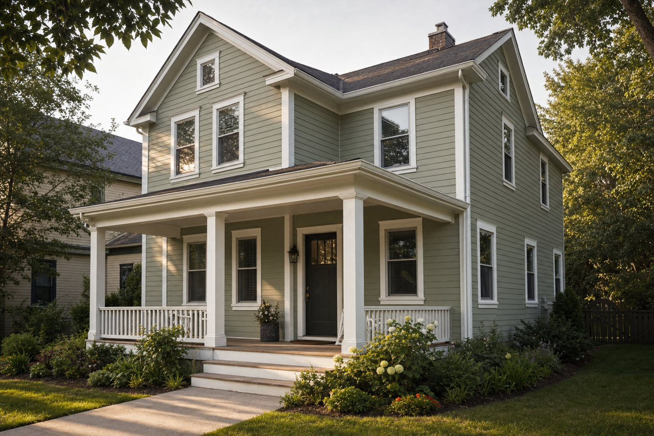 Leafy Rise by Valspar on exterior