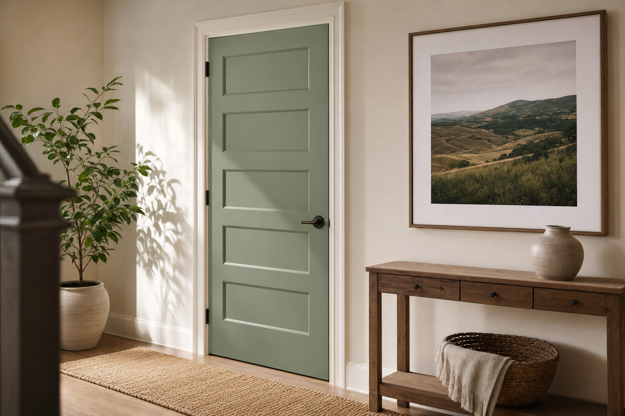 Northern Glen by Valspar on interior-doors