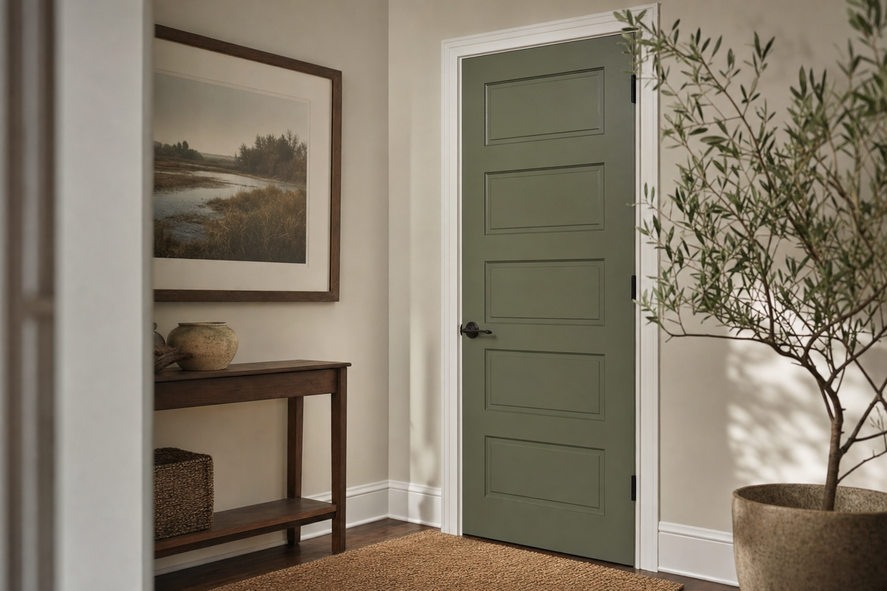 Boughs of Pine by Valspar on interior-doors