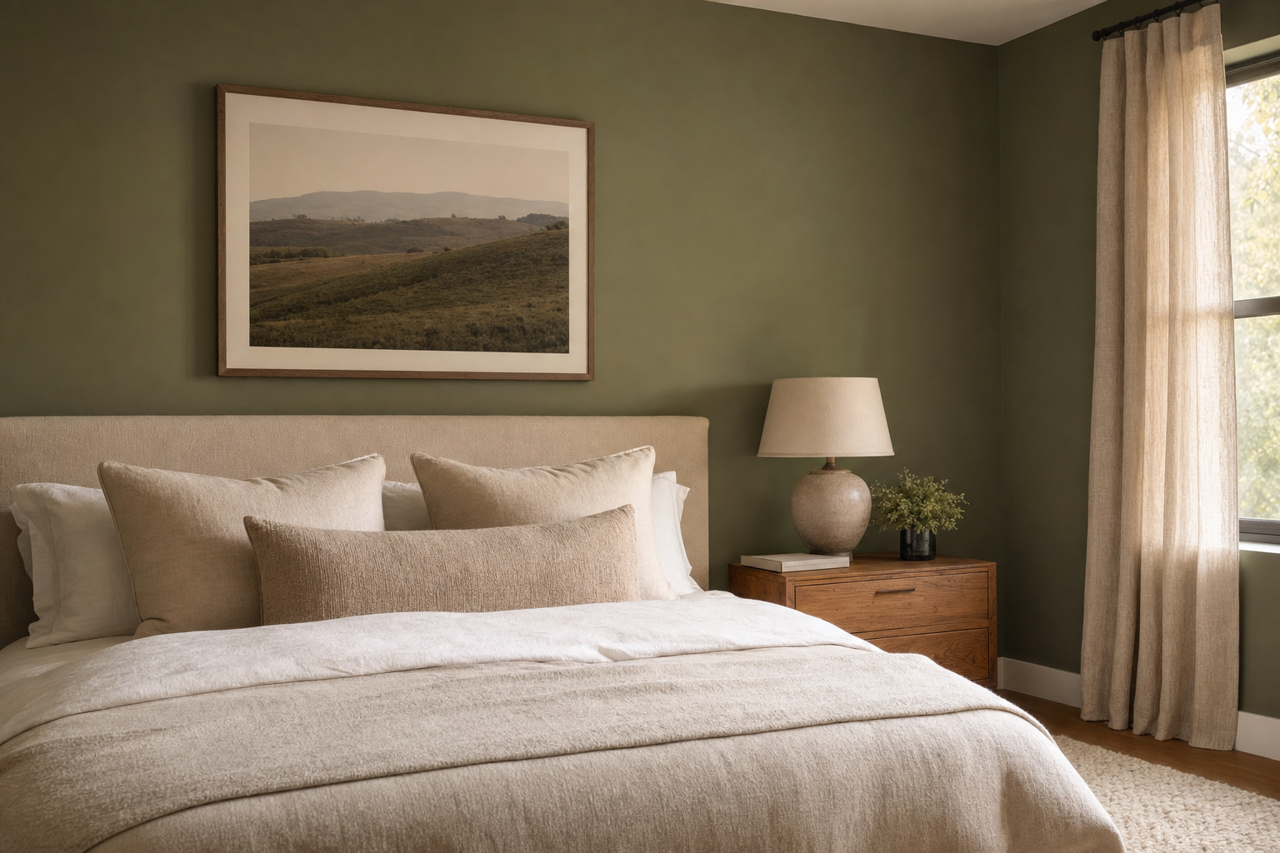 Boughs of Pine by Valspar on interiors