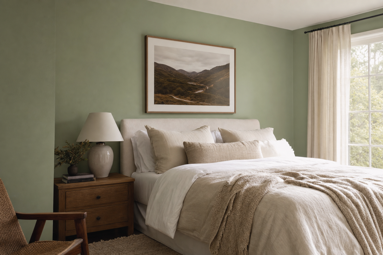 Rolling Glen by Valspar on interiors