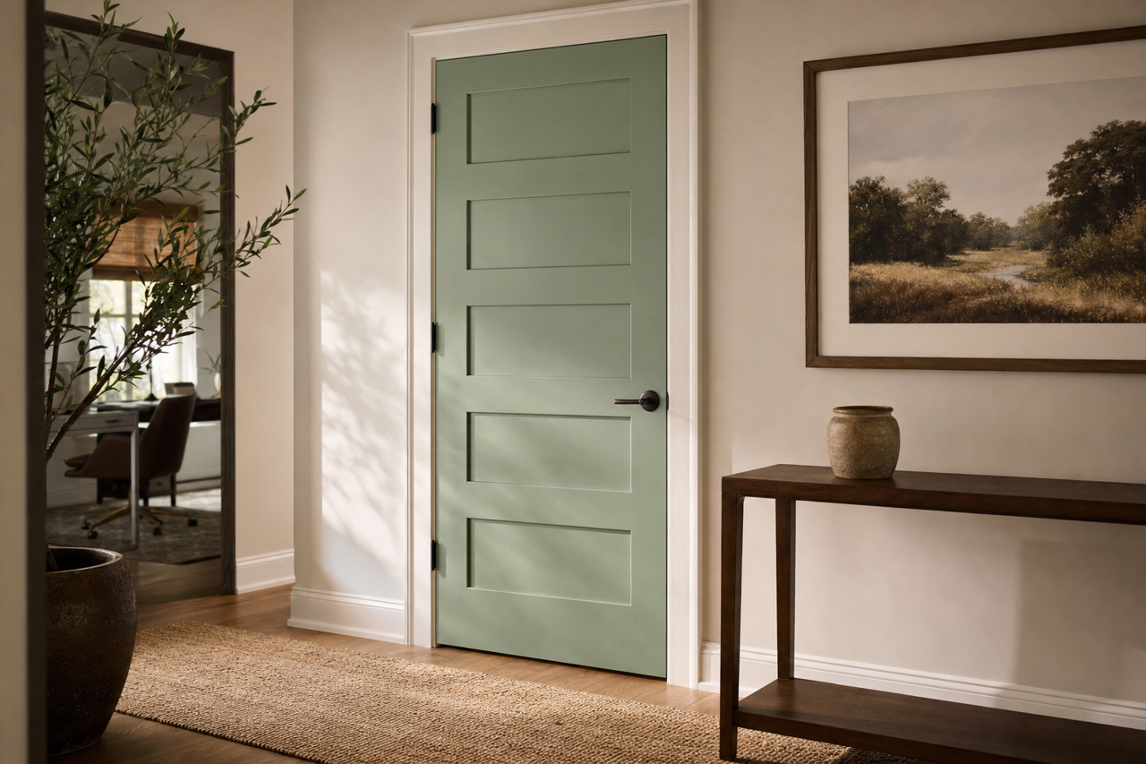 Meadowgrass by Valspar on interior-doors