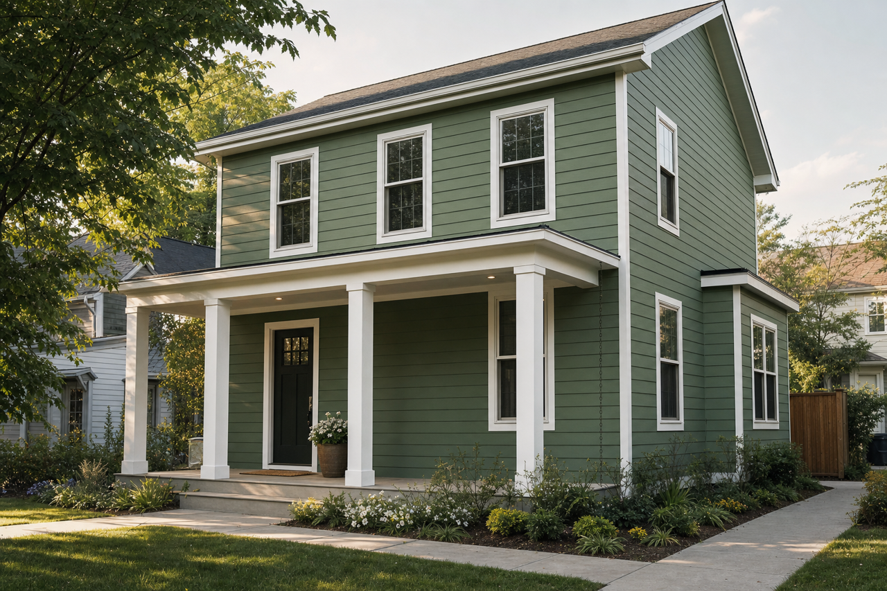 Mixedwood Leaf by Valspar on exterior
