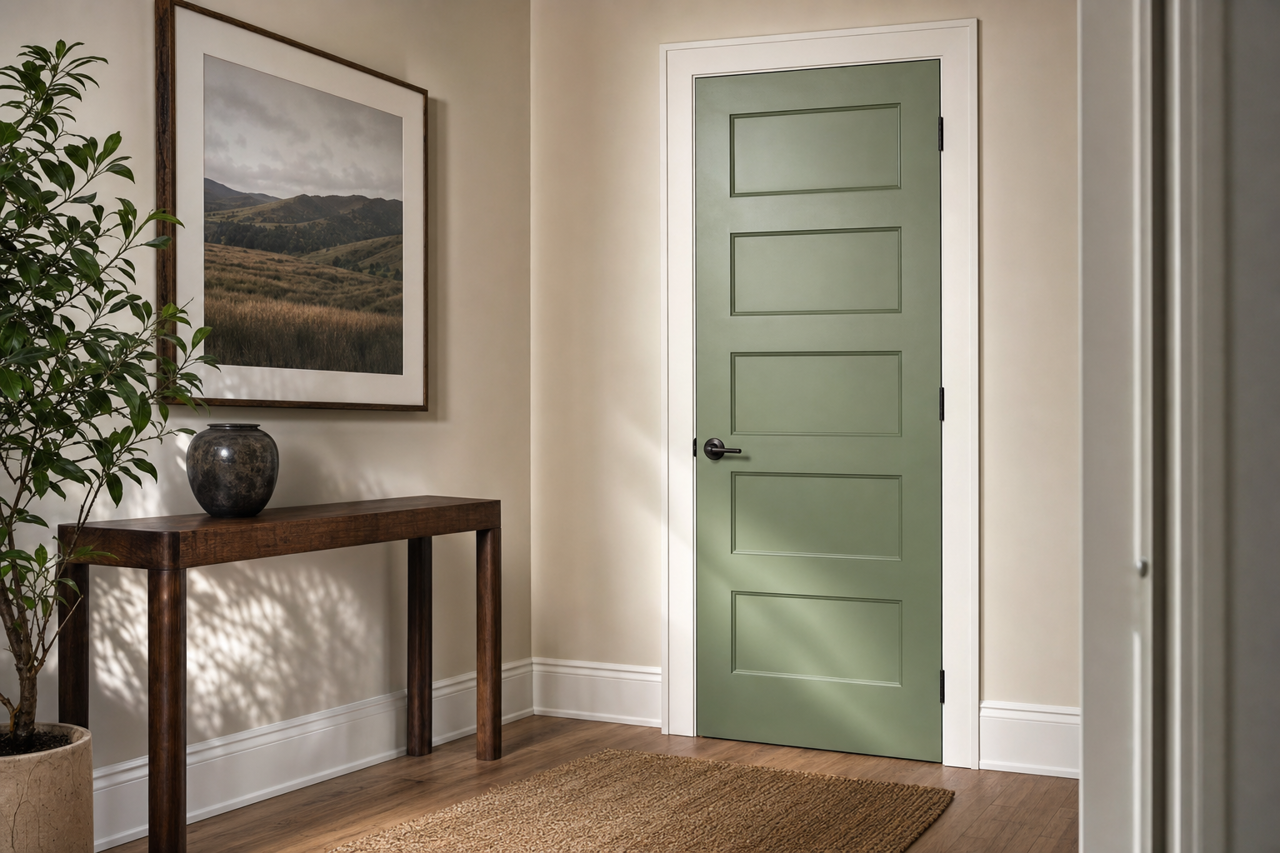 Mixedwood Leaf by Valspar on interior-doors