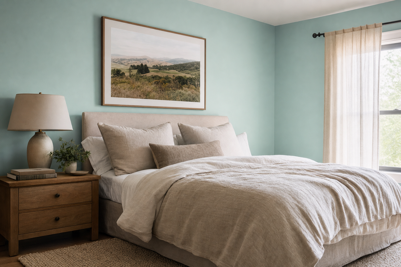Lake Breeze by Valspar on interiors