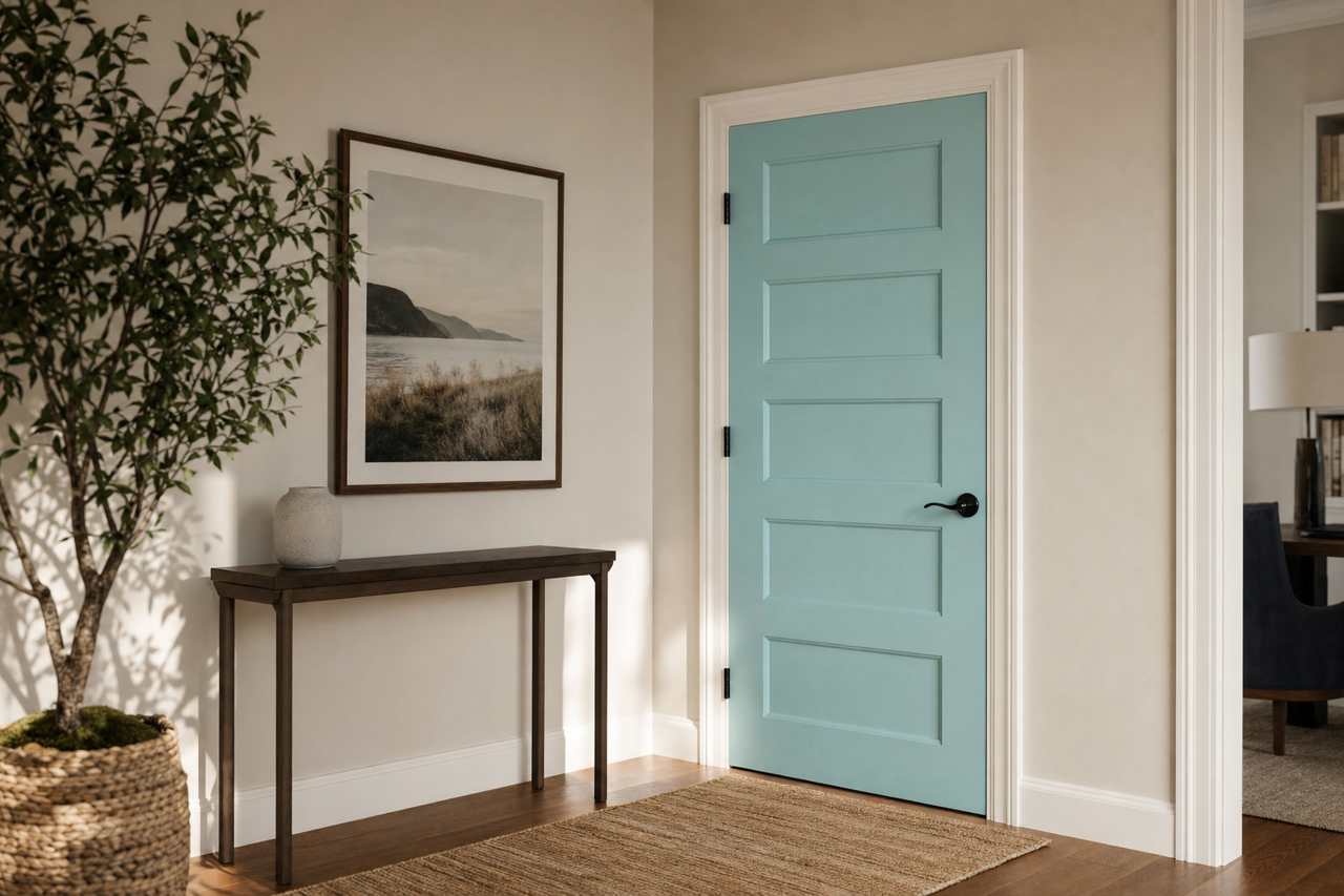 Gentle Wave by Valspar on interior-doors