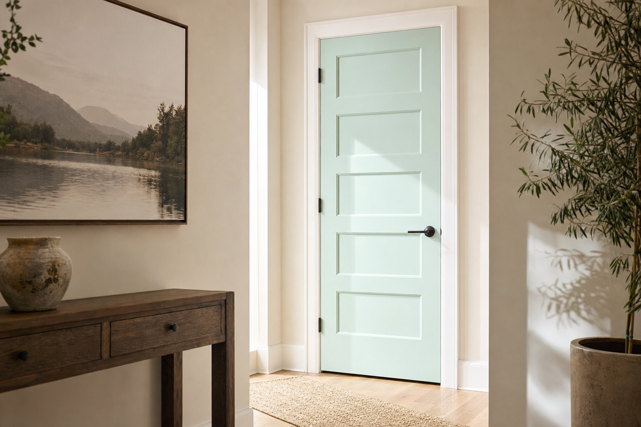 Inspiring Hue by Valspar on interior-doors