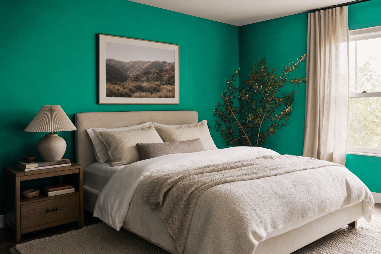 Sea Swell by Valspar on interiors