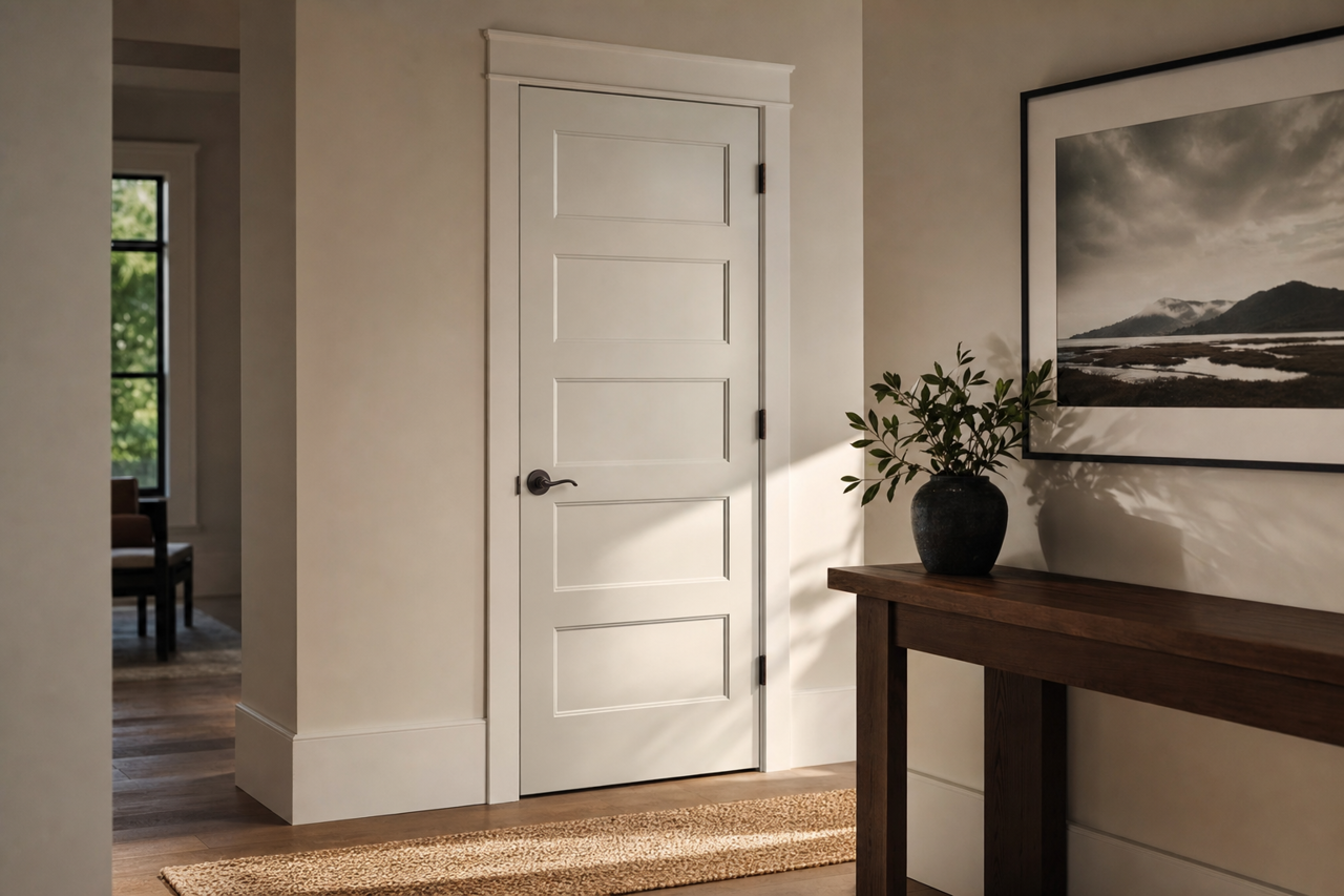 Madison White by Valspar on interior-doors