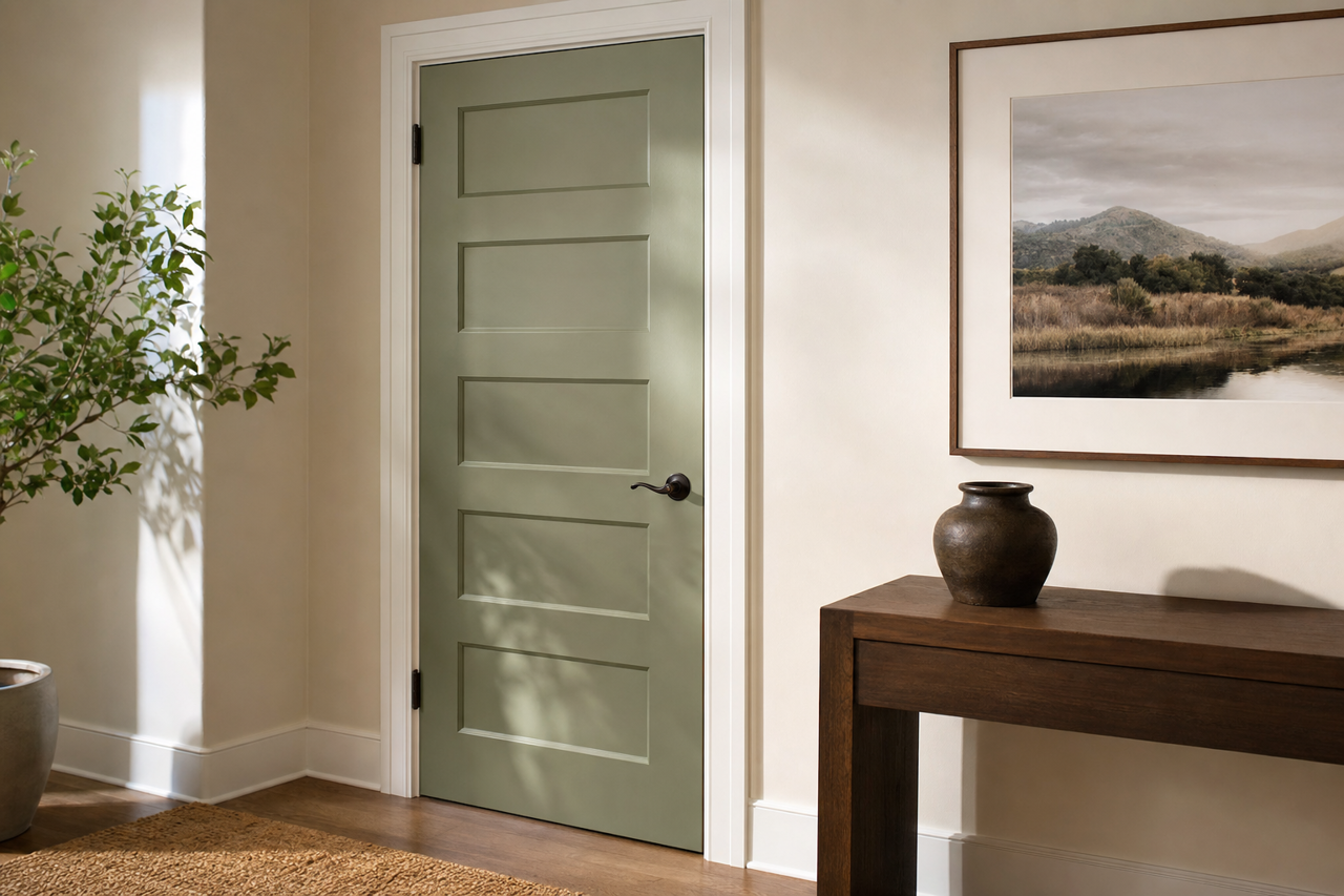 Cactus Shadow by Valspar on interior-doors