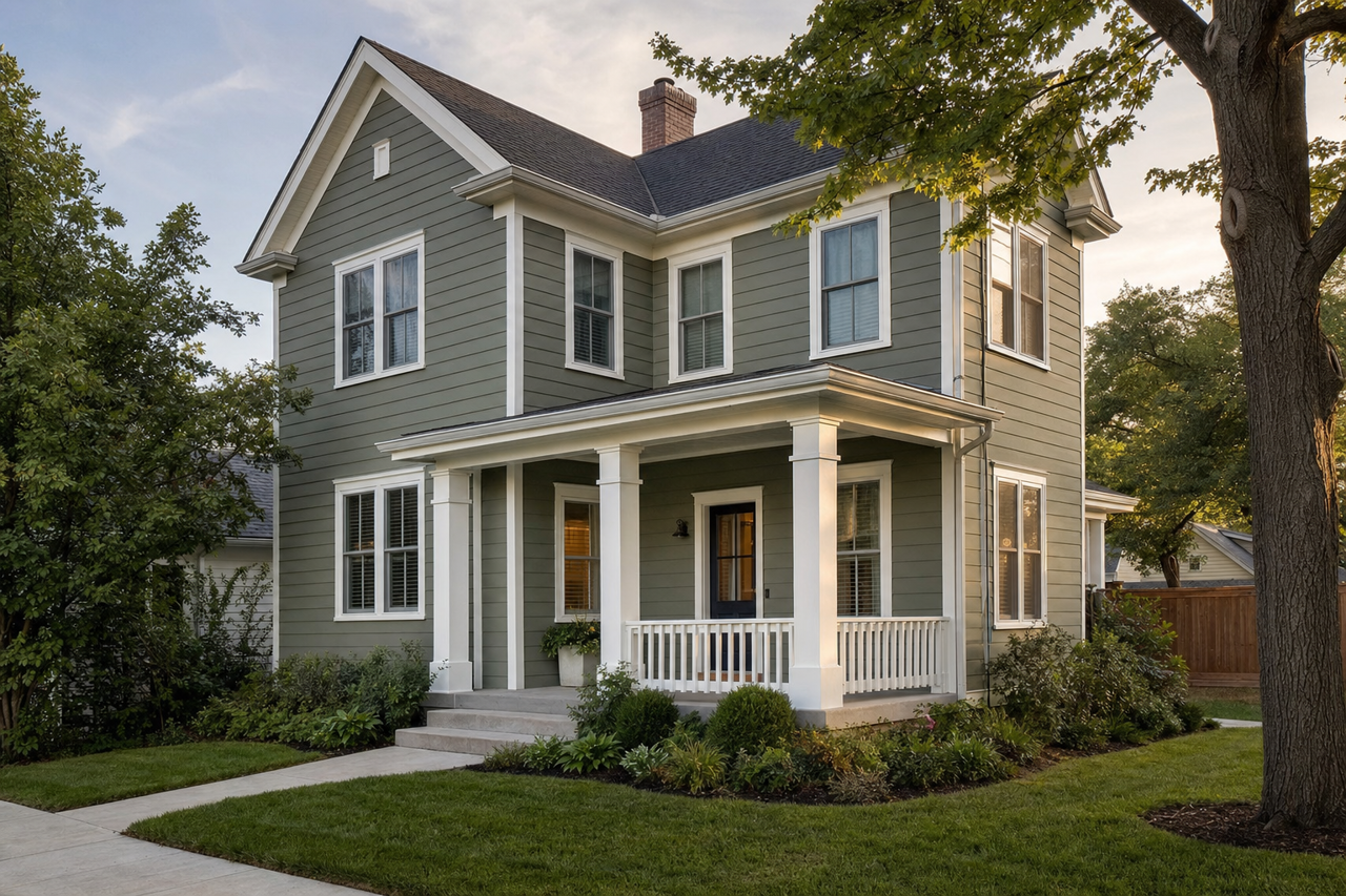April Arbor by Valspar on exterior