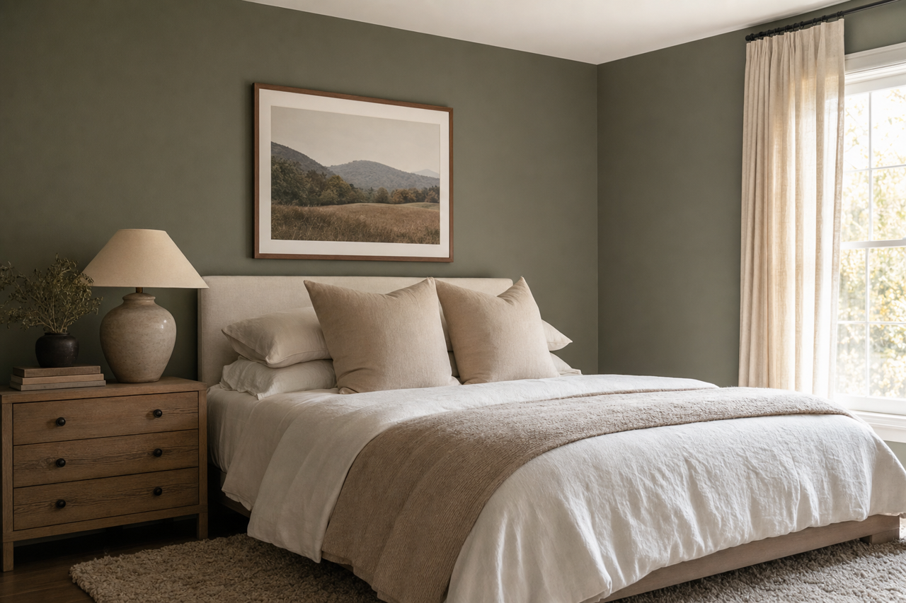 April Arbor by Valspar on interiors