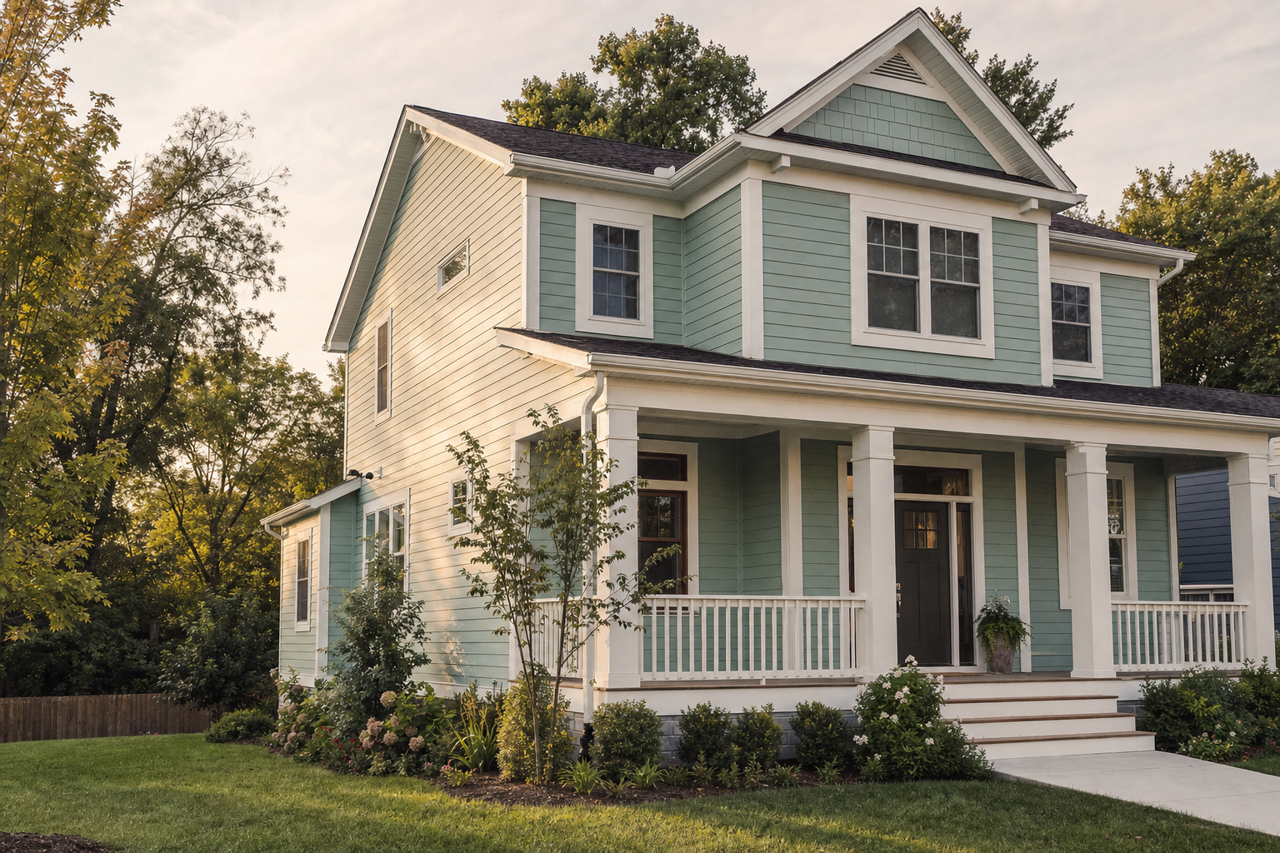 Green Charm by Valspar on exterior