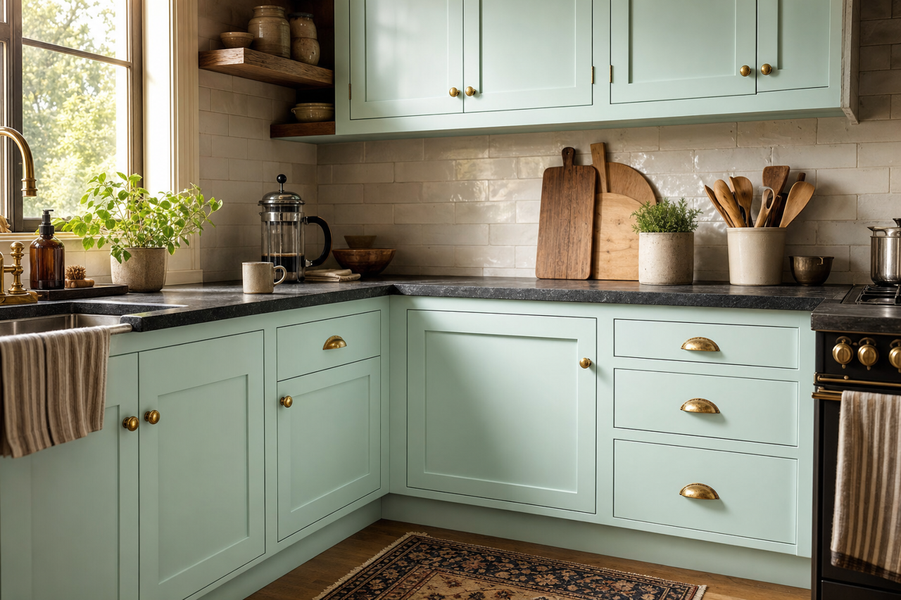 Sprinkle by Valspar on cabinets
