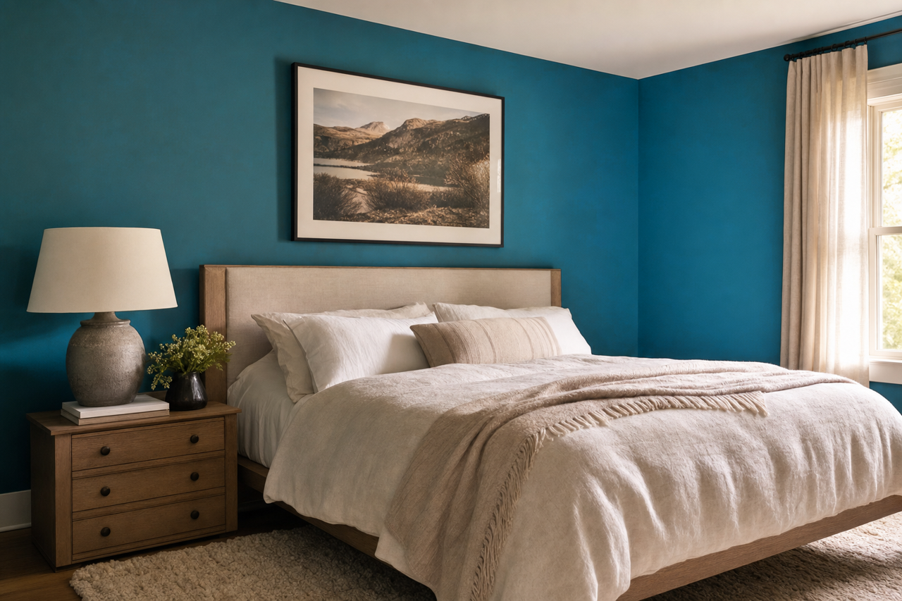 Pacific Pleasure by Valspar on interiors