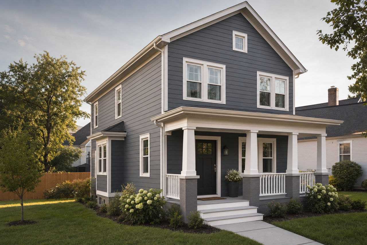 Rogue Blue by Valspar on exterior