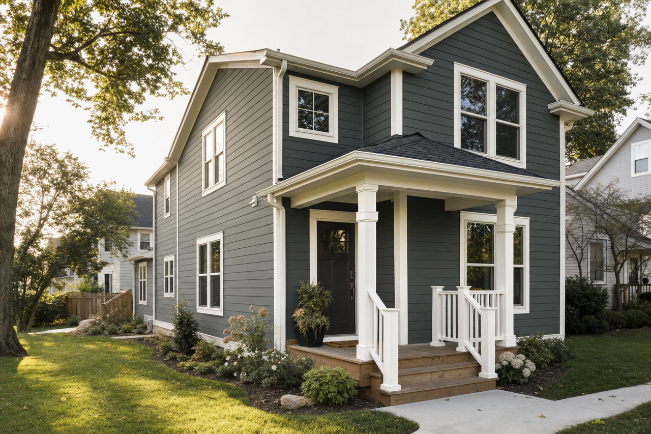 Deepest River by Valspar on exterior
