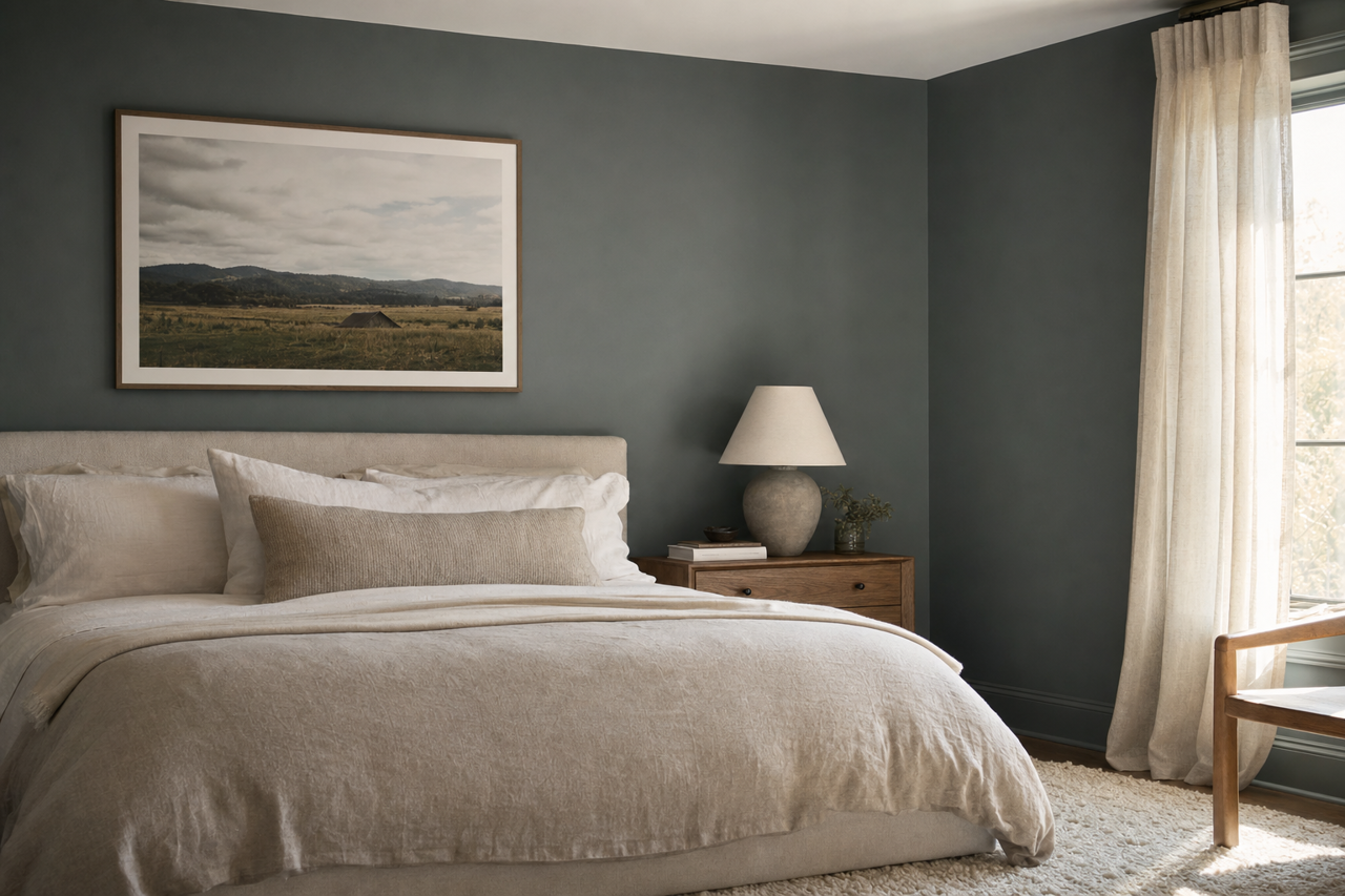 Thalo Night by Valspar on interiors