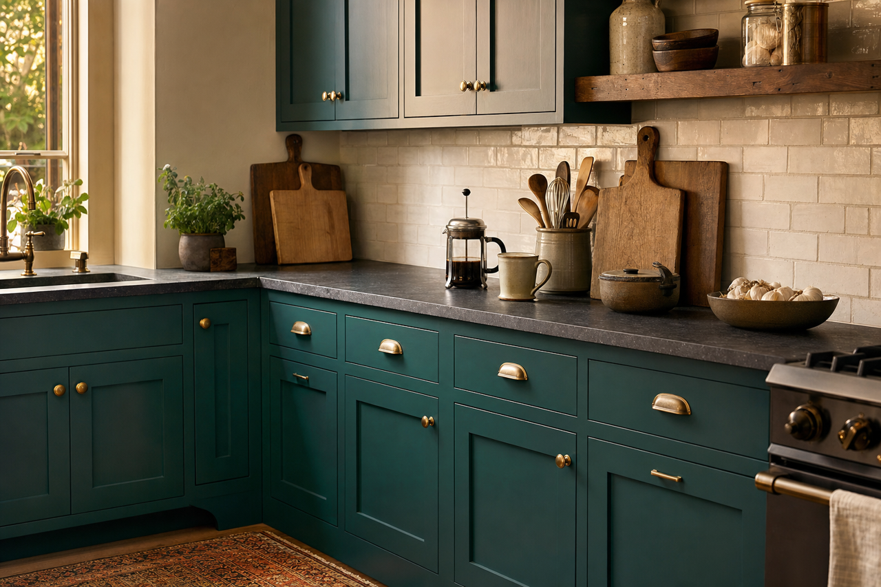 Northern Hemisphere by Valspar on cabinets