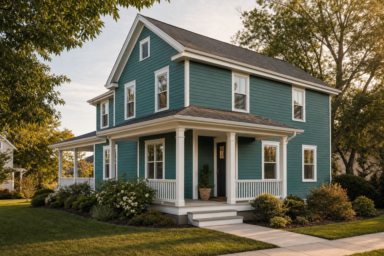 Artisan Green by Valspar on exterior