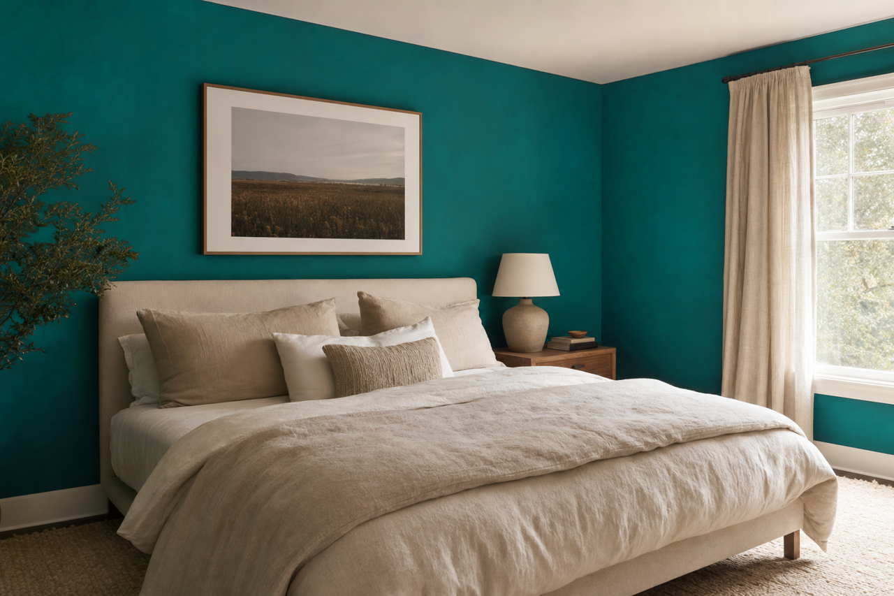 Sensual Jade by Valspar on interiors